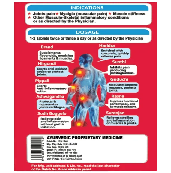 muscalt forte tablet 30's